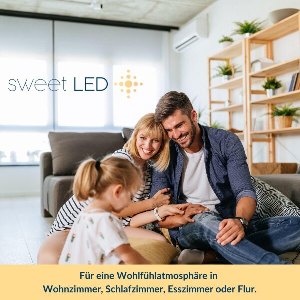 Led flaches 2xModul - stufenlos dimmbar - 230V, 5W, 330Lumen, Maße Ø50x24mm, Abstrahlwinkel 60°,