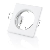 GU10 Einbaurahmen Eckig Weiß | Gehäuse Alu...