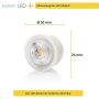 LED Modul Dimmbar 3000K | 5W Spot 230V Warmweiß 50mm Leuchtmittel