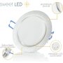 LED Einbaustrahler GX53 3er Set 8W Alu | 230V Neutralweiß Spots