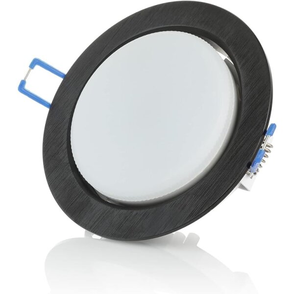 3er Set GX53 Einbaustrahler Schwarz Alu | 8,2W NW 230V Ø95mm