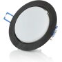 3er Set GX53 Einbaustrahler Schwarz Alu | 8,2W NW 230V Ø95mm