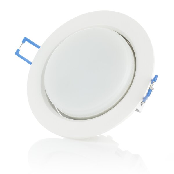 LED Einbaustrahler GX53 230V 8W | 6er Set Decken Spots 4000K Weiß