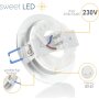 LED Einbaustrahler GX53 8,2W 230V 4000K Neutralweiß | 6er Set Alu