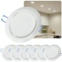 LED Einbaustrahler GX53 8,2W 230V 4000K Neutralweiß | 6er Set Alu