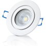 LED Einbaustrahler IP44 Dimmbar | Spot 3er Set GU10 7W 3000K Weiß