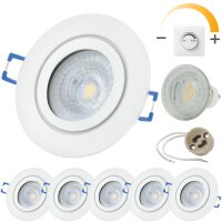 LED Einbaustrahler IP44 Bad Dimmbar 6er Set |...