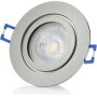 LED Einbaustrahler Bad IP44 | Dimmbar 7W Chrom 3er Set warmweiß