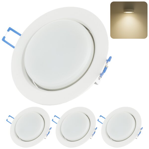 LED Einbaustrahler GX53 230V 8W 4000K | 3er Set Decken Spots