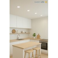 LED Einbaustrahler GX53 230V 8W 4000K | 3er Set Decken Spots