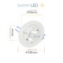 LED Einbaustrahler GX53 230V 8W 4000K | 3er Set Decken Spots