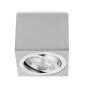 Aufbaustrahler flach eckig silber IP20 5 Watt 3000K dimmbar LED