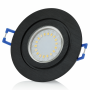 LED Einbaustrahler Bad IP44 - GU10 LED Spots 5W 12er Set - Deckenstrahler in Schwarz