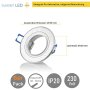 LED Einbaustrahler flach 230V 6er Set | Schwenkbare LED Einbauspots mit austauschbarem 3 CCT LED Modul Deckenspots