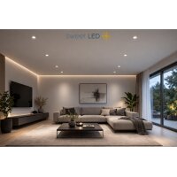 LED Einbaustrahler flach mit Modul 3-CCT 3er Set |...