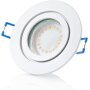LED Einbaustrahler IP44 Weiß | 12er Set GU10 5W 3000K Warmweiß Bad