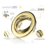 LED Einbaustrahler GU10 | LED Einbauspots 230V 6er Set Gold 5W 3000K