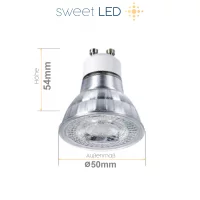 12er Sparpack GU10 LED Lampe Dimmbar 7W Warmweiß...