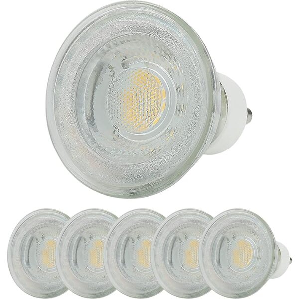 LED GU10 Spot 7W Warmweiß (3000K) 530lm | Ersetzt 50W Halogen 6er Set