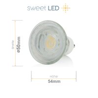 LED GU10 Spot 7W Warmweiß (3000K) 530lm | Ersetzt...