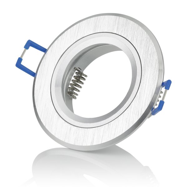 Led Einbaustrahler Flach - Deckenspots Aluminium Gebürstet Schwenkbar GU10 - LED Deckenleuchte 6er Sparpack