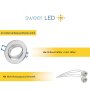 Led Einbaustrahler Flach - Deckenspots Aluminium Gebürstet Schwenkbar GU10 - LED Deckenleuchte 6er Sparpack
