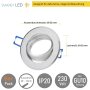 Led Einbaustrahler Flach - Deckenspots Aluminium Gebürstet Schwenkbar GU10 - LED Deckenleuchte 6er Sparpack