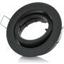 LED Spots 230V - Einbaustrahler GU10 mit Bajonettverschluss Schwarz Matt Schwenkbar - LED Deckenleuchte Sparpack