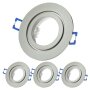 Bad Einbaurahmen Chrom IP44 4er Set | 230V Alu mit GU10 Fassung