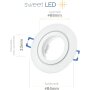 LED Einbaustrahler IP44 Weiß | GU10 7W 3000K Warmweiß Bad 230V