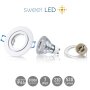 LED Einbaustrahler IP44 Weiß | GU10 7W 3000K Warmweiß Bad 230V