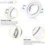 LED Einbaustrahler IP44 Weiß | GU10 7W 3000K Warmweiß Bad 230V