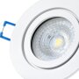 LED Einbaustrahler IP44 Weiß | GU10 7W 3000K Warmweiß Bad 230V