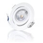 LED Einbaustrahler 230V rund weiß IP20 5 Watt 3000K 3Step