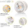 LED Modul Leuchtmittel 2er Set | 5W 230V Flach Warmweiß 50mm