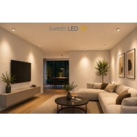 LED Aufbaustrahler 5W 230V CCT Schwenkbar | Spots 6er Set...
