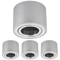 4er Set Aufbaustrahler Alu Gehäuse | Rund Schwenkbar...