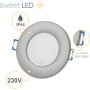 LED Einbaustrahler 230V IP44 | 10er Set 6500K Bad Deckenspot 6,5W