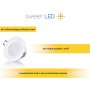 LED Einbaustrahler CCT IP44 Weiß | Spot 10er Set Flach 230V Ø68mm