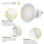 LED Leuchtmittel GU10 5W Warmweiß (3000K) 230V Lampe | 12er Sparpack
