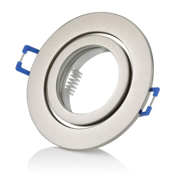 Bad Einbaurahmen IP44 Flach | Chrom Gebürstet GU10 Rund 230V