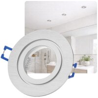 IP44 230V Einbaurahmen Bad | Alu Gebürstet GU10...