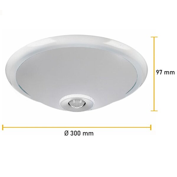 Deckenleuchte Sensor  E27 Fassung Weiß Bewegungssensor