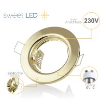 GU10 Einbaustrahler LED Flach - LED Einbaurahmen ohne...