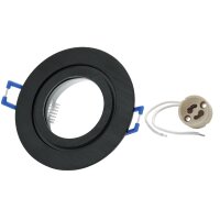 Bad IP44 Einbaurahmen Schwarz | Gebürstet mit GU10...