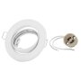Einbaurahmen Weiß GU10 flach | Ø68mm Loch 25mm Tiefe Schwenkbar