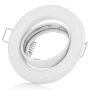 Einbaurahmen Weiß GU10 flach | Ø68mm Loch 25mm Tiefe Schwenkbar