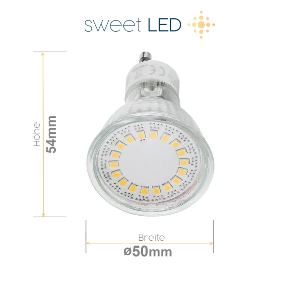 LED Einbauspots schwenkbar | 12er LED Einbaustrahler 230V GU10 Chrom