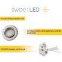 LED Einbauspots schwenkbar | 12er LED Einbaustrahler 230V GU10 Chrom