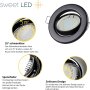 LED Einbaustrahler 5W GU10 230V Schwenkbar | 12er Set 3000K Schwarz